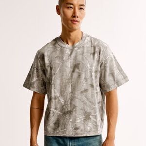 Abercrombie & Fitch light camo premium heavy weight tee